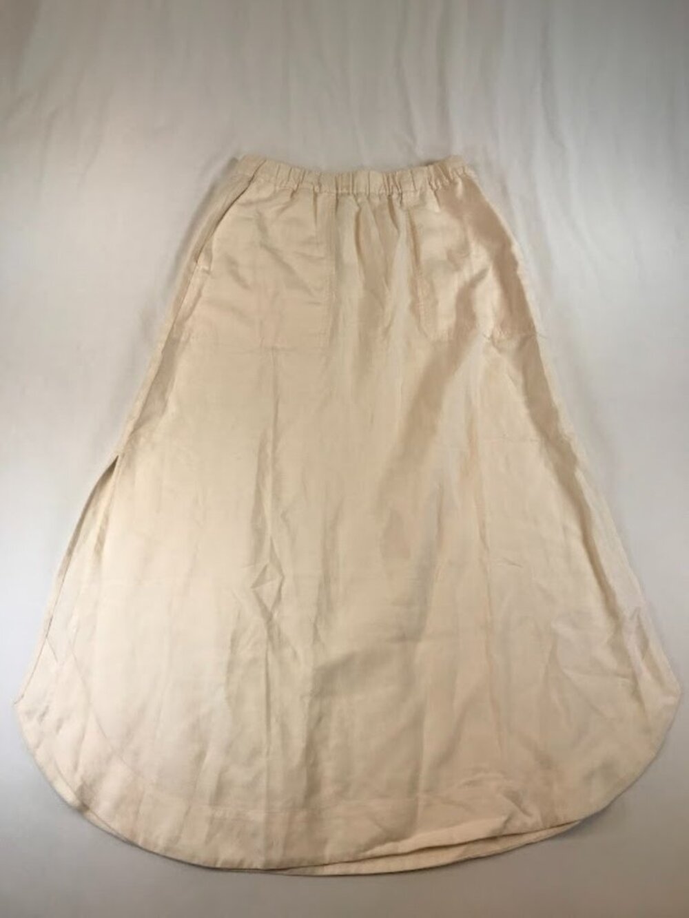 NWT Haven Well Within Women’s Tencel Beige Minimalist Maxi Skirt Small